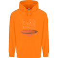 Flat Planet Mars Childrens Kids Hoodie Orange