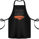 Flat Planet Mars Cotton Apron 100% Organic Black