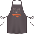 Flat Planet Mars Cotton Apron 100% Organic Dark Grey