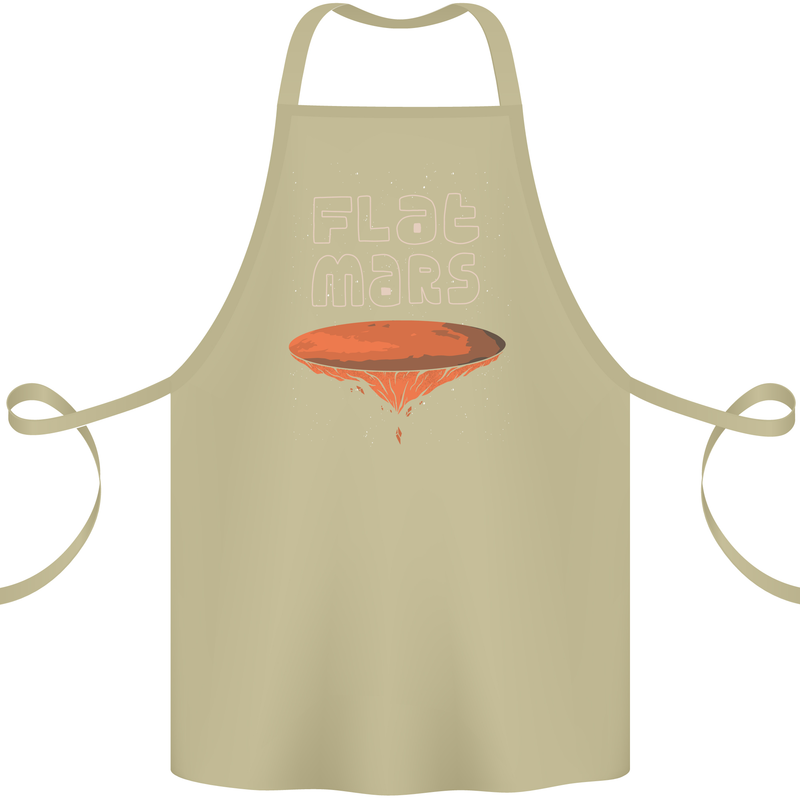 Flat Planet Mars Cotton Apron 100% Organic Khaki