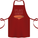 Flat Planet Mars Cotton Apron 100% Organic Maroon