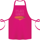 Flat Planet Mars Cotton Apron 100% Organic Pink