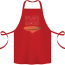 Flat Planet Mars Cotton Apron 100% Organic Red