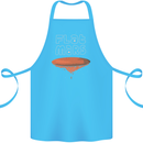 Flat Planet Mars Cotton Apron 100% Organic Turquoise