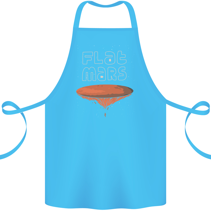 Flat Planet Mars Cotton Apron 100% Organic Turquoise
