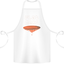 Flat Planet Mars Cotton Apron 100% Organic White