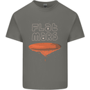 Flat Planet Mars Kids T-Shirt Childrens Charcoal