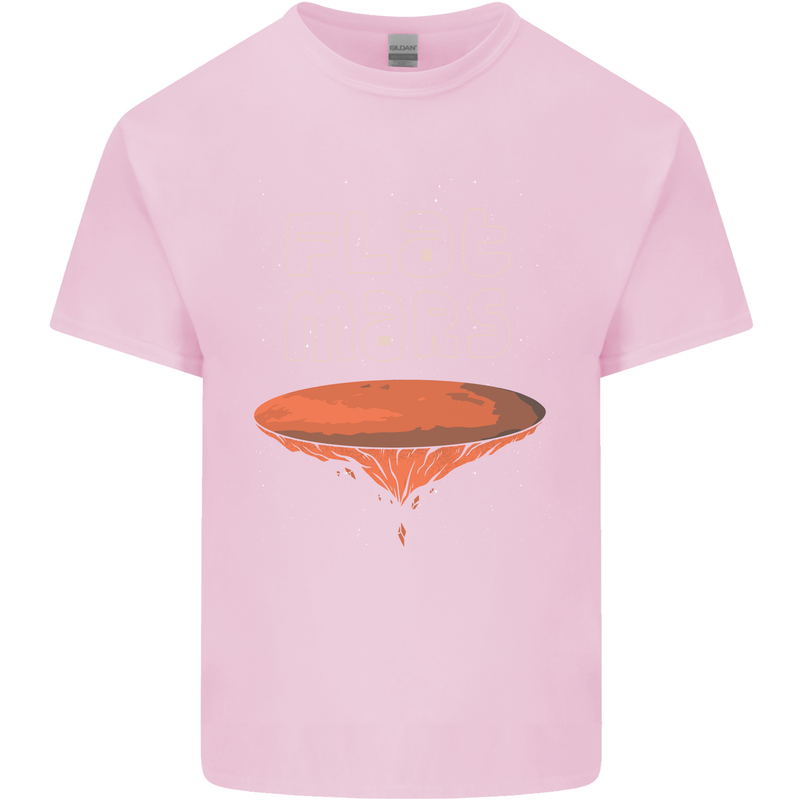 Flat Planet Mars Kids T-Shirt Childrens Light Pink