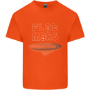 Flat Planet Mars Kids T-Shirt Childrens Orange