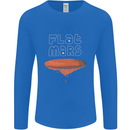 Flat Planet Mars Mens Long Sleeve T-Shirt Royal Blue
