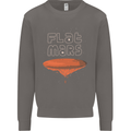 Flat Planet Mars Mens Sweatshirt Jumper Charcoal