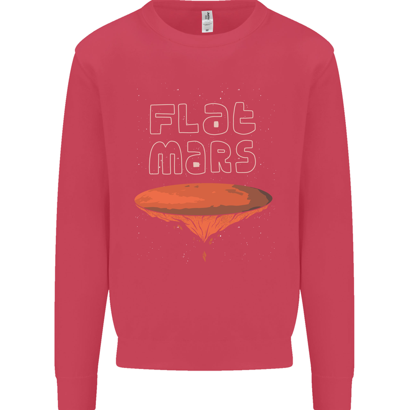 Flat Planet Mars Mens Sweatshirt Jumper Heliconia
