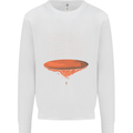 Flat Planet Mars Mens Sweatshirt Jumper White