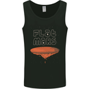 Flat Planet Mars Mens Vest Tank Top Black