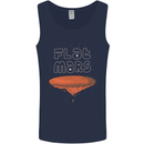 Flat Planet Mars Mens Vest Tank Top Navy Blue