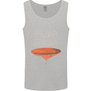 Flat Planet Mars Mens Vest Tank Top Sports Grey