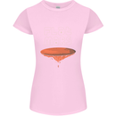 Flat Planet Mars Womens Petite Cut T-Shirt Light Pink
