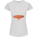 Flat Planet Mars Womens Petite Cut T-Shirt White