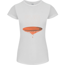 Flat Planet Mars Womens Petite Cut T-Shirt White