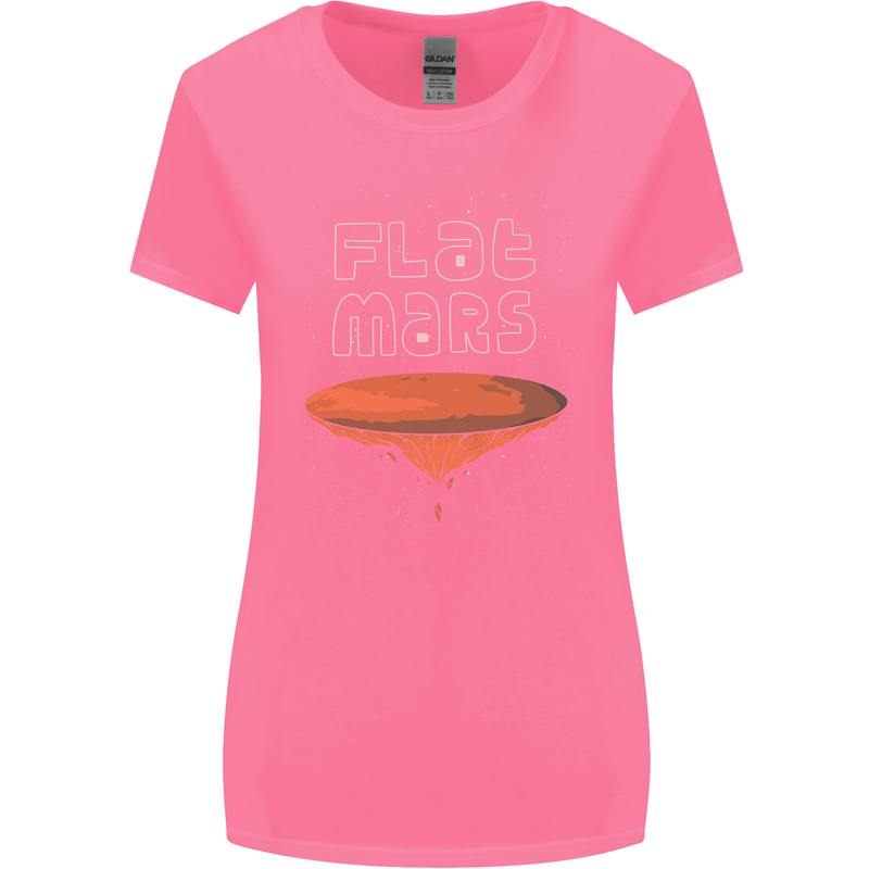 Flat Planet Mars Womens Wider Cut T-Shirt Azalea