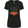 Flat Planet Mars Womens Wider Cut T-Shirt Black