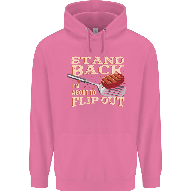 Flip Out Funny BBQ Grill Childrens Kids Hoodie Azalea