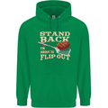 Flip Out Funny BBQ Grill Childrens Kids Hoodie Irish Green