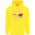 Flip Out Funny BBQ Grill Childrens Kids Hoodie Yellow