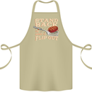 Flip Out Funny BBQ Grill Cotton Apron 100% Organic Khaki