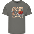 Flip Out Funny BBQ Grill Kids T-Shirt Childrens Charcoal