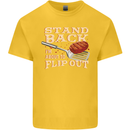 Flip Out Funny BBQ Grill Kids T-Shirt Childrens Yellow