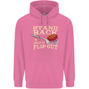 Flip Out Funny BBQ Grill Mens 80% Cotton Hoodie Azelea