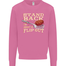 Flip Out Funny BBQ Grill Mens Sweatshirt Jumper Azalea
