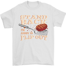 Flip Out Funny BBQ Grill Mens T-Shirt 100% Cotton White