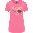 Flip Out Funny BBQ Grill Womens Wider Cut T-Shirt Azalea