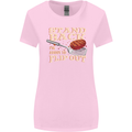Flip Out Funny BBQ Grill Womens Wider Cut T-Shirt Light Pink