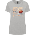 Flip Out Funny BBQ Grill Womens Wider Cut T-Shirt Sports Grey