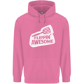Flipping Awesome Funny Chef BBQ Fathers Day Mens 80% Cotton Hoodie Azelea