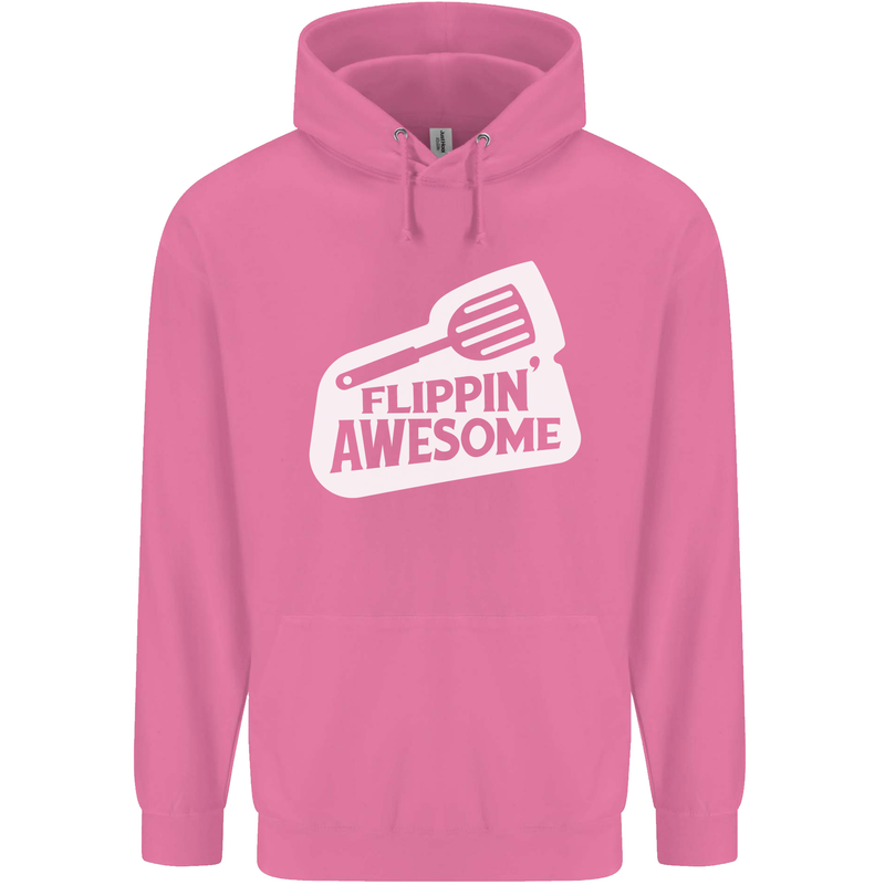 Flipping Awesome Funny Chef BBQ Fathers Day Mens 80% Cotton Hoodie Azelea