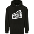 Flipping Awesome Funny Chef BBQ Fathers Day Mens 80% Cotton Hoodie Black