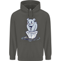 Floating Polar Bear Climate Change Environment Childrens Kids Hoodie Storm Grey
