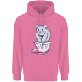 Floating Polar Bear Climate Change Environment Mens 80% Cotton Hoodie Azelea