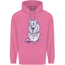 Floating Polar Bear Climate Change Environment Mens 80% Cotton Hoodie Azelea