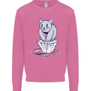 Floating Polar Bear Climate Change Environment Mens Sweatshirt Jumper Azalea