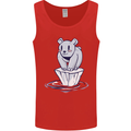 Floating Polar Bear Climate Change Environment Mens Vest Tank Top Red