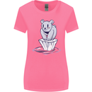 Floating Polar Bear Climate Change Environment Womens Wider Cut T-Shirt Azalea