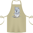 Floating Polar Bear Environment Climate Change Cotton Apron 100% Organic Khaki