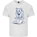 Floating Polar Bear Environment Climate Change Kids T-Shirt Childrens White
