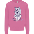 Floating Polar Bear Environment Climate Change Mens Sweatshirt Jumper Azalea
