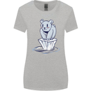 Floating Polar Bear Environment Climate Change Womens Wider Cut T-Shirt Sports Grey